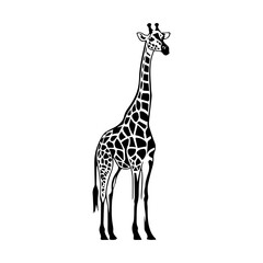Naklejka premium giraffe illustration