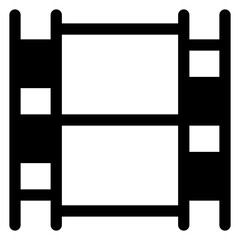 Obraz premium film glyph icon isolated on white background