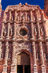 The Cathedral of Our Lady of the Assumption of Zacatecas. UNESCO world heritage in Mexico