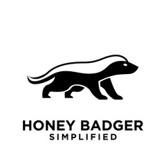 Honey Badger Logo icon Design Vector Image