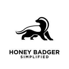 Honey Badger Logo icon Design Vector Image