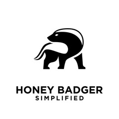 Honey Badger Logo icon Design Vector Image
