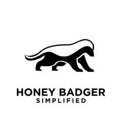Honey Badger Logo icon Design Vector Image