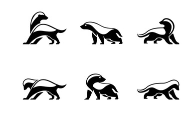 Honey Badger Logo icon Design Vector Image