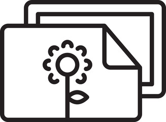 Photo File Line Icon