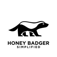 Honey Badger Logo icon Design Vector Image