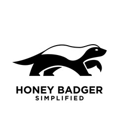 Honey Badger Logo icon Design Vector Image