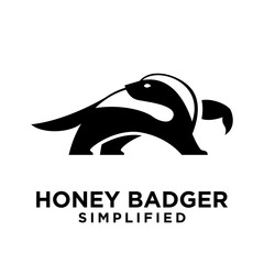 Honey Badger Logo icon Design Vector Image