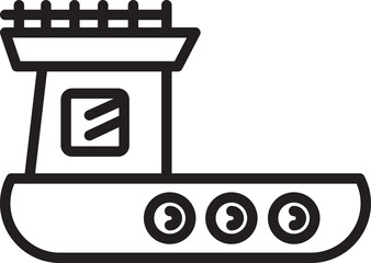 Fishing Boat Icon
