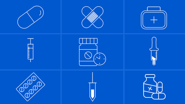 Medication Line Icons