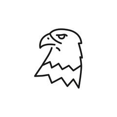 Eagle head icon. Simple eagle head icon for social media, app, and web design. Vector illustration.