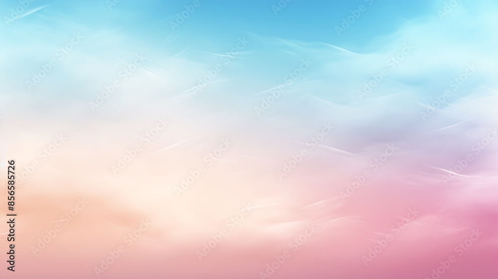 Poster mesmerizing abstract blurred gradient background in pastel hues, reminiscent of a soft and fluffy cloud. 