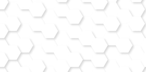 	
Vector White Hexagonal Background. Luxury White Pattern. Vector Illustration. 3D Futuristic abstract honeycomb mosaic white background. geometric mesh cell texture. modern futuristic wallpaper.
