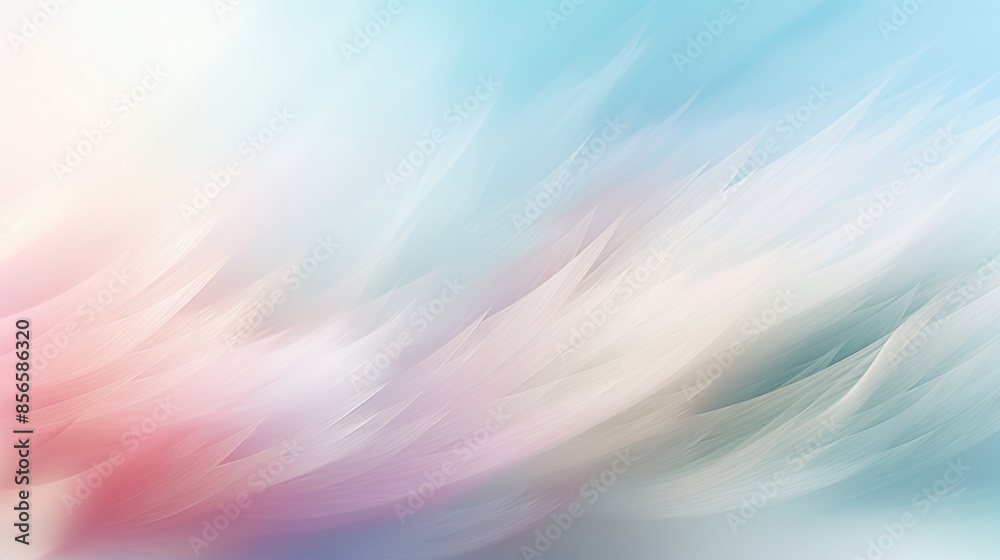 Poster mesmerizing abstract blurred gradient background in pastel hues, reminiscent of a soft and fluffy cloud. 