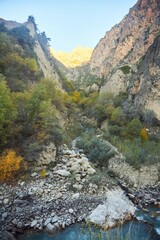 Beautiful mountain landscape, the Caucasus Mountains.