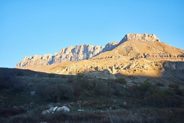 Beautiful mountain landscape, the Caucasus Mountains.