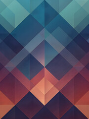 Obraz premium wallpaper with abstract geometric pattern - colorful illustration