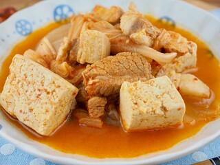 한국전통음식 돼지고기 김치찌개