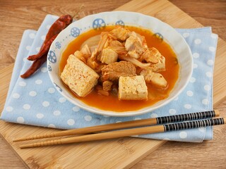 한국전통음식 돼지고기 김치찌개