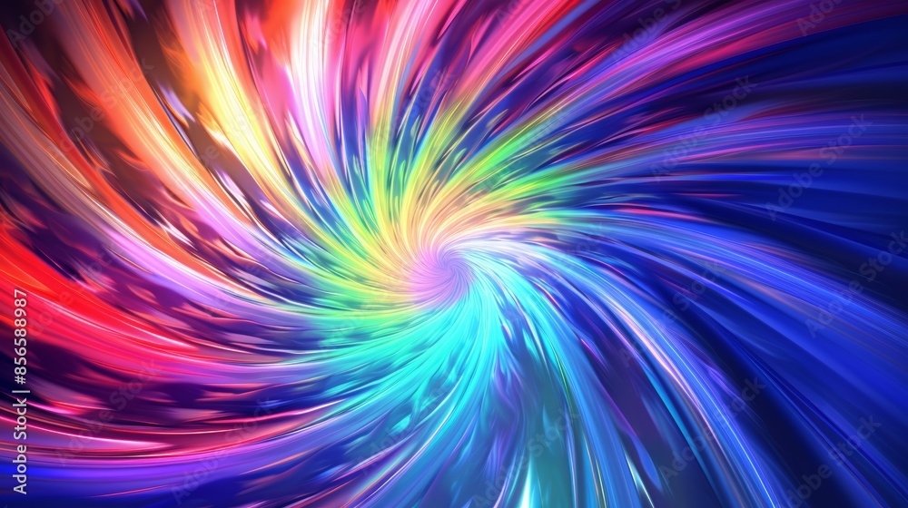 Poster psychedelic abstract blurred gradient background in swirling patterns, reminiscent of a 60s counterculture poster.
