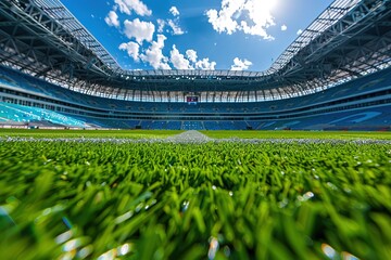 Soccer stadium for use in football match