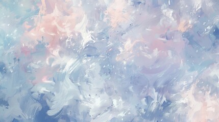Abstract blue and pink watercolor background with swirling patterns.