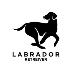 Labrador Retriever logo icon design illustration