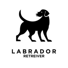 Labrador Retriever logo icon design illustration