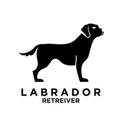 Labrador Retriever logo icon design illustration