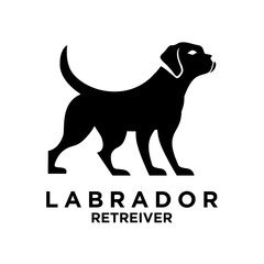 Labrador Retriever logo icon design illustration