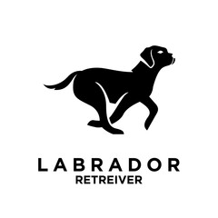 Labrador Retriever logo icon design illustration