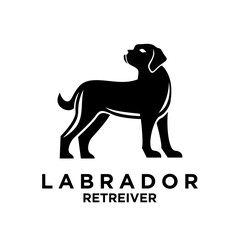 Labrador Retriever logo icon design illustration