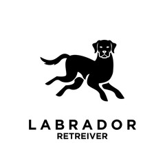 Labrador Retriever logo icon design illustration