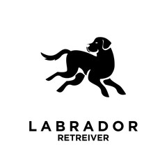Labrador Retriever logo icon design illustration