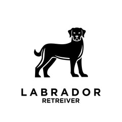 Labrador Retriever logo icon design illustration