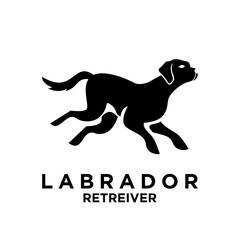 Labrador Retriever logo icon design illustration