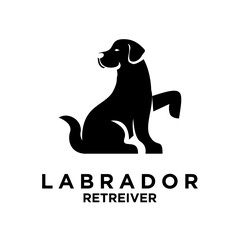 Labrador Retriever logo icon design illustration