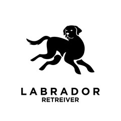Labrador Retriever logo icon design illustration