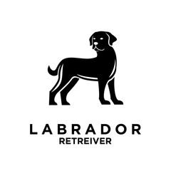 Labrador Retriever logo icon design illustration