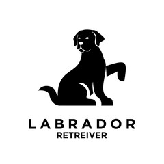 Labrador Retriever logo icon design illustration