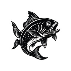 A Fishing silhouette Vector art