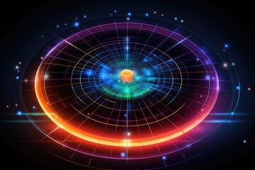 Obraz premium Abstract colorfull spirograph line background wallpaper design images