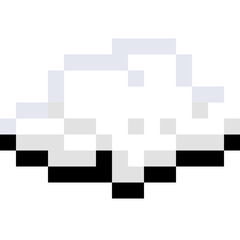 Pixel art game cloud 