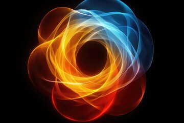 Naklejka premium Abstract colorfull spirograph line background wallpaper design images