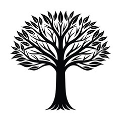 Tree Silhouette vector art illustration