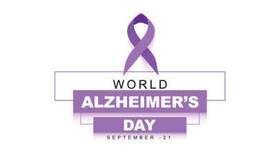 Fototapeta premium World Alzheimer's Day. background, banner, card, poster, template. Vector illustration.
