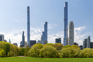 Fototapeta premium Manhattan skyscrapers and Central Park