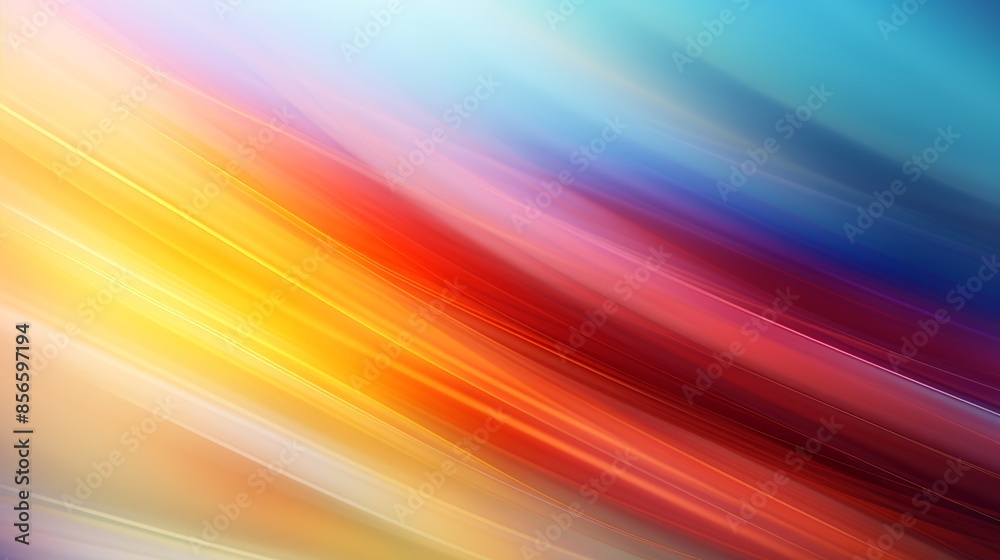 Aufkleber a vibrant abstract blurred gradient background in primary colors, reminiscent of a box of crayons.
