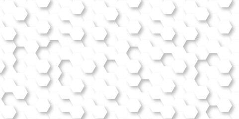 	
Vector White Hexagonal Background. Luxury White Pattern. Vector Illustration. 3D Futuristic abstract honeycomb mosaic white background. geometric mesh cell texture. modern futuristic wallpaper.