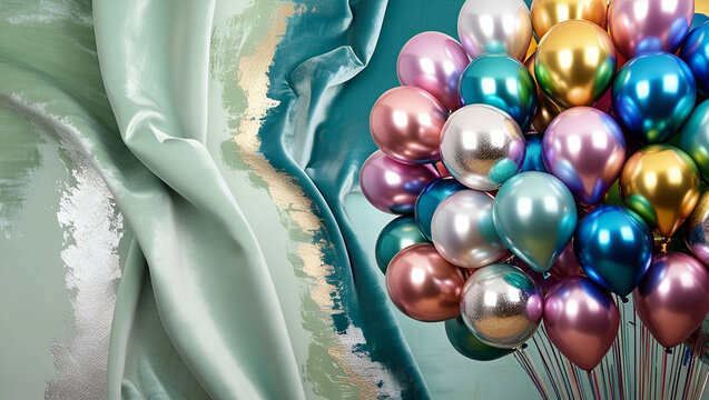 abstract background with bloons copy space ganrative.ai